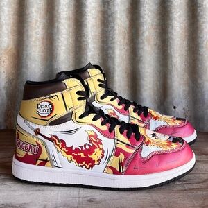 Rengoku Sneakers Fire Skill Demon Slayer Anime Shoes